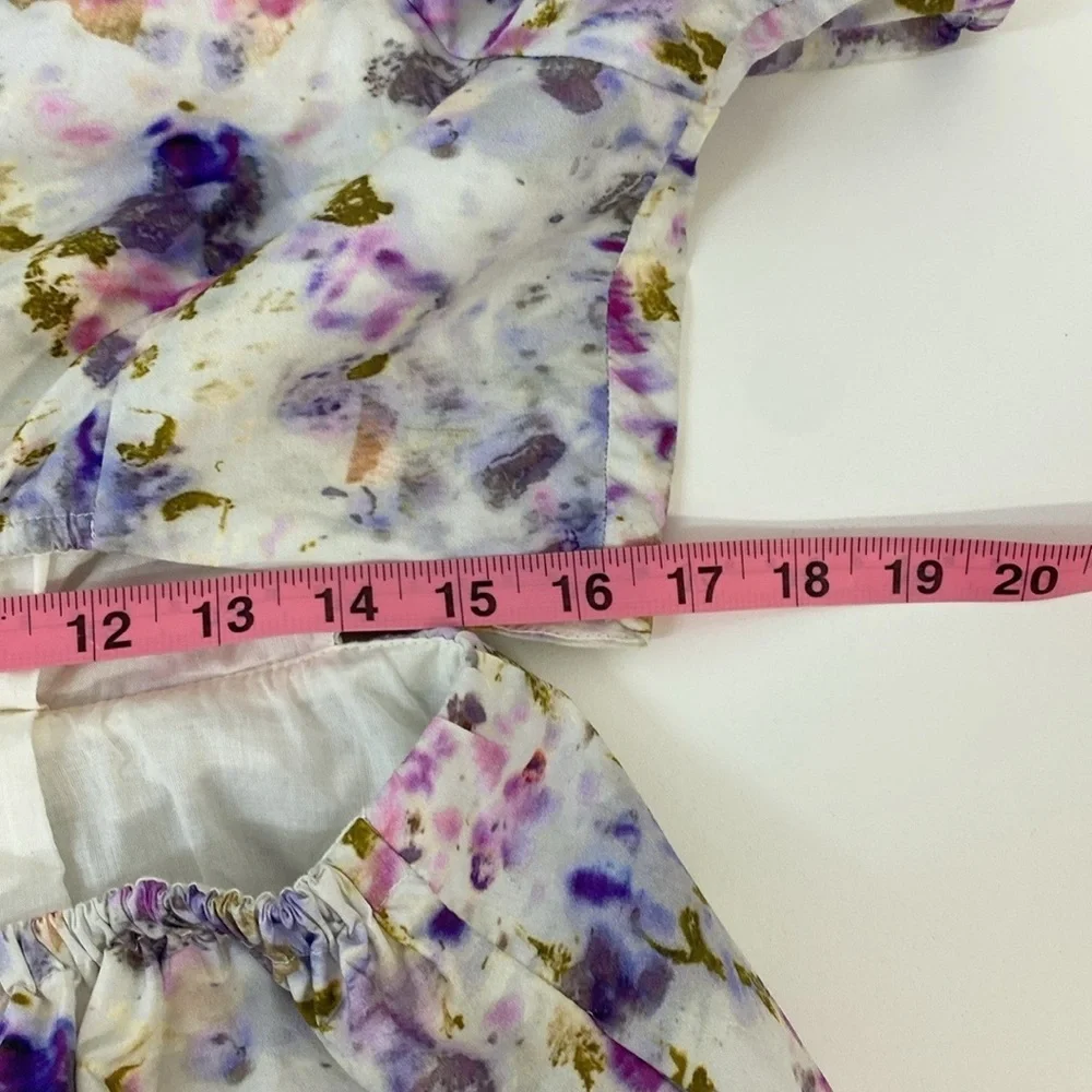 J. Crew Floral Puffed‎ Sleeve Dress Cottage Prairie Women's 12
